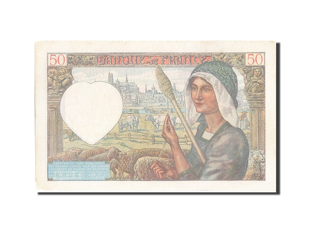 France, 50 Francs, 50 F 1940-1942 ''Jacques Coeur'', 1942, KM #93, 1942-05-15,..