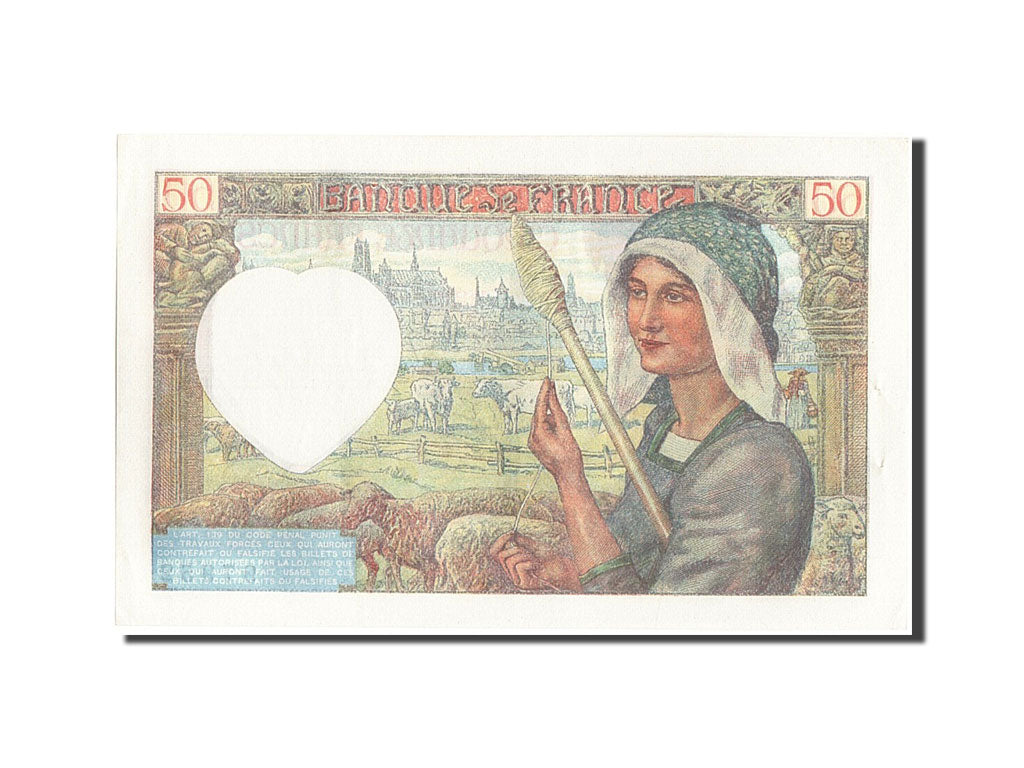 France, 50 Francs, 50 F 1940-1942 ''Jacques Coeur'', 1942, KM #93, 1942-05-15,..