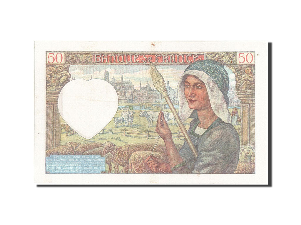 Banconote, Francia, 50 Francs, 50 F 1940-1942 ''Jacques Coeur'', 1940