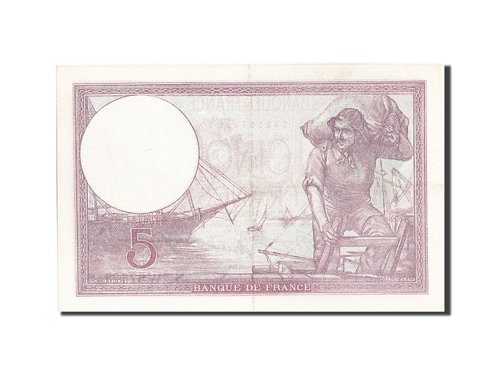 Banknote, France, 5 Francs, 5 F 1917-1940 ''Violet'', 1933, UNC(63)