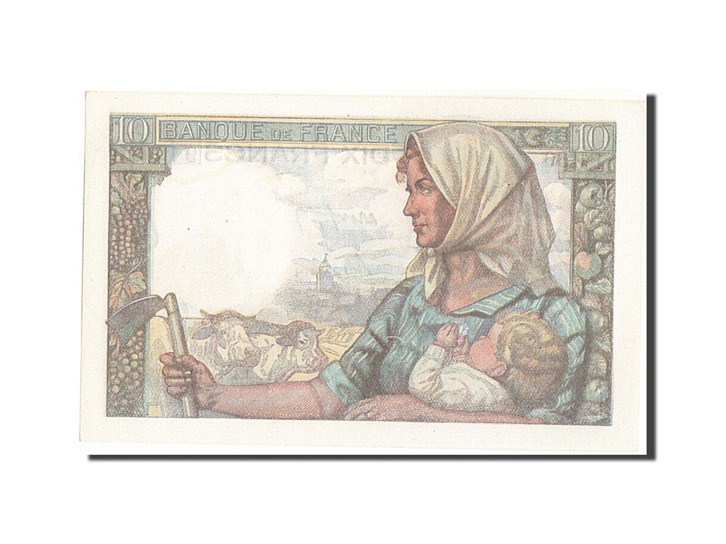 Banconote, Francia, 10 Francs, 10 F 1941-1949 ''Mineur'', 1947, 1947-12-04, SPL