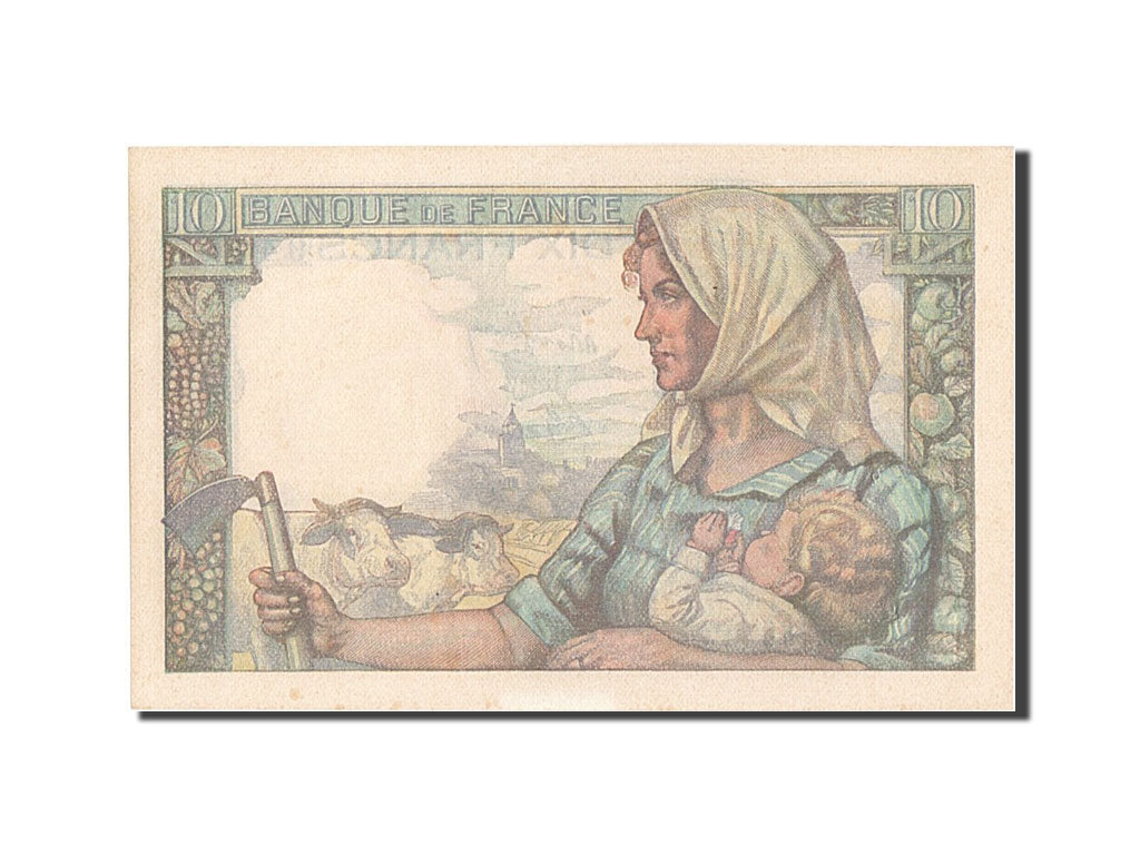 Billet, France, 10 Francs, 10 F 1941-1949 ''Mineur'', 1947, 1947-10-30, SPL
