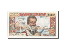 Francia, 5000 Francs, 5 000 F 1957-1958 ''Henri IV'', 1957, KM:135a, FDS, Fay...