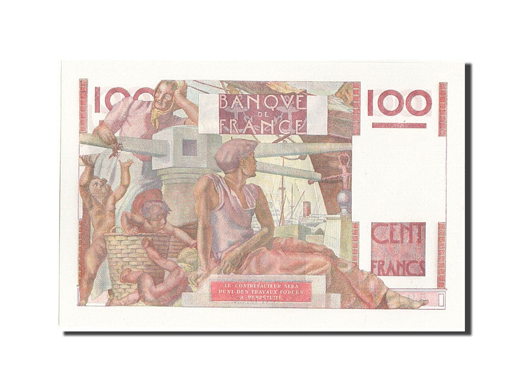 Banknote, France, 100 Francs, 100 F 1945-1954 ''Jeune Paysan'', 1946