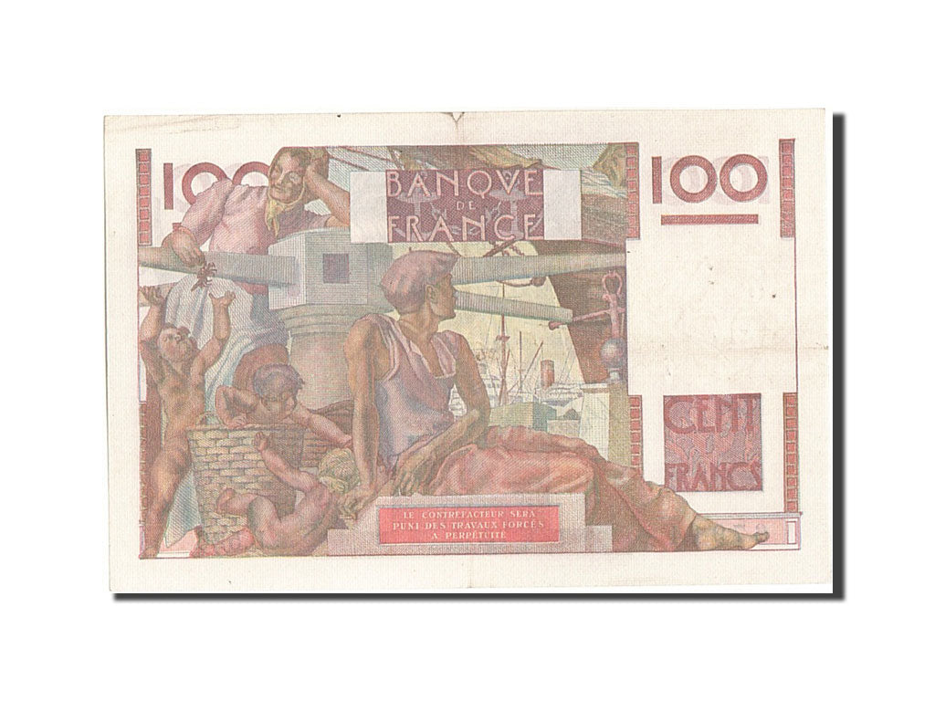 France, 100 Francs, 100 F 1945-1954 ''Jeune Paysan'', 1953, KM #128d,...