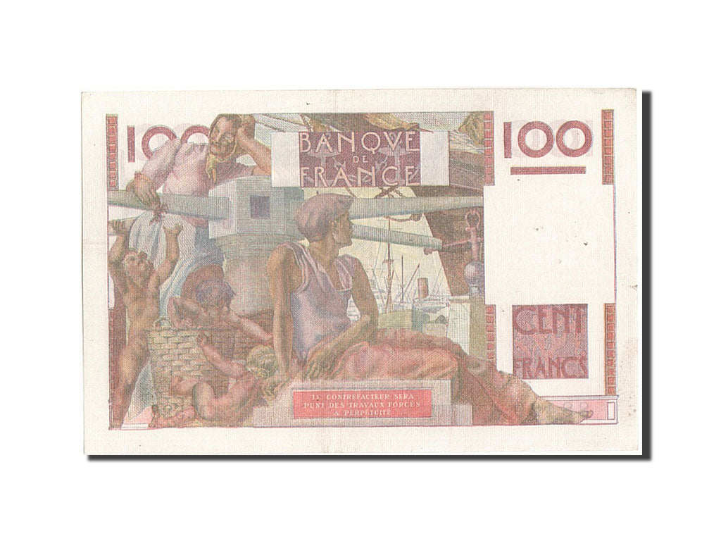 France, 100 Francs, 100 F 1945-1954 ''Jeune Paysan'', 1953, KM #128d,...