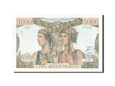 France, 5000 Francs, 5 000 F 1949-1957 ''Terre et Mer'', 1951, KM #131c,...