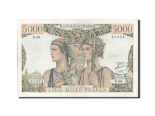 France, 5000 Francs, 5 000 F 1949-1957 ''Terre et Mer'', 1951, KM #131c,...