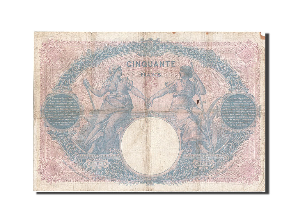 Billet, France, 50 Francs, 50 F 1889-1927 ''Bleu et Rose'', 1911, 1911-01-31