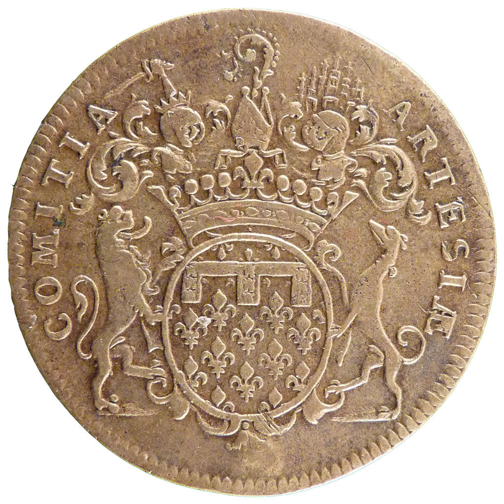 Moneta, Francja, Jeton, EF(40-45), Miedź