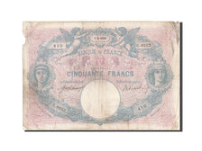 Banconote, Francia, 50 Francs, 50 F 1889-1927 ''Bleu et Rose'', 1919
