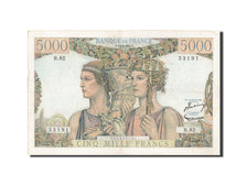 France, 5000 Francs, 5 000 F 1949-1957 ''Terre et Mer'', 1951, KM #131c,...