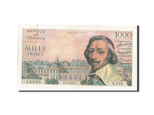 Francia, 1000 Francs, 1 000 F 1953-1957 ''Richelieu'', 1955, KM:134a, 1955-06...