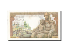 France, 1000 Francs, 1 000 F 1942-1943 ''Déesse Déméter'', 1943, KM #102, 194...
