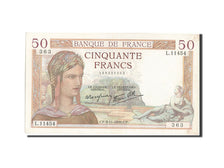 France, 50 Francs, 50 F 1934-1940 ''Cérès'', 1939, KM #85b, 1939-11-09, A...