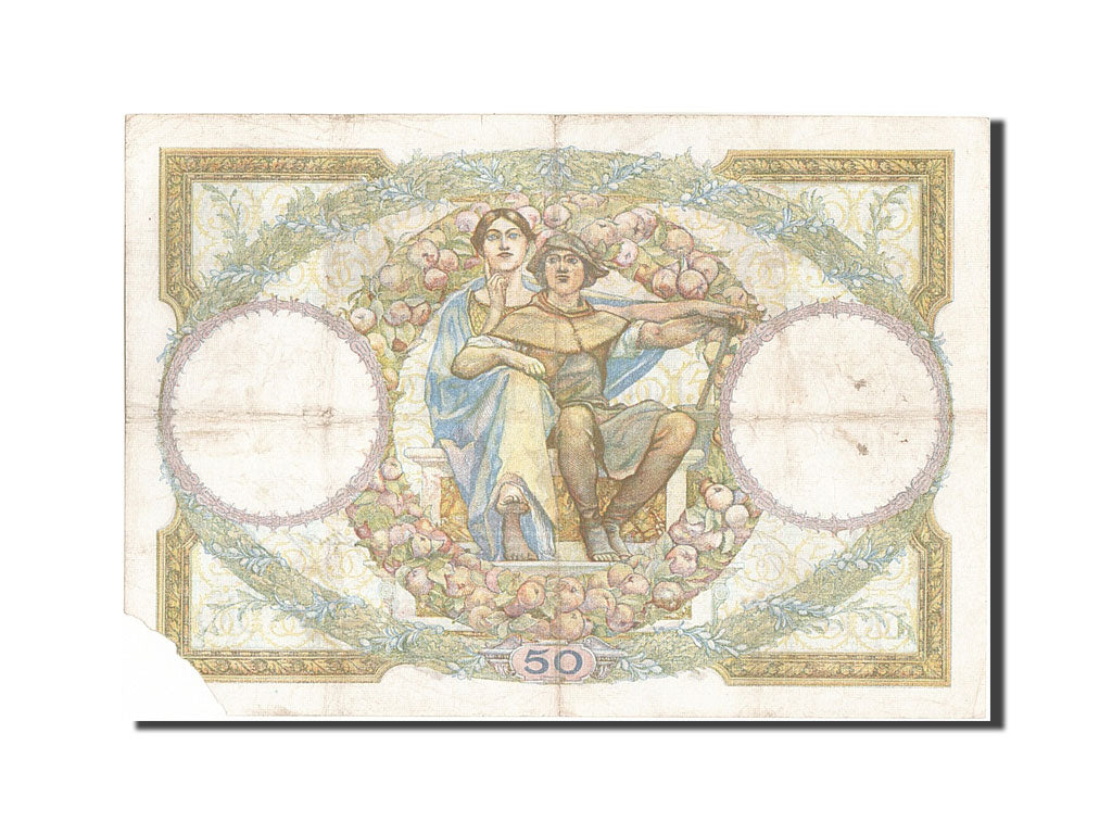 France, 50 Francs, 50 F 1927-1934 ''Luc Olivier Merson'', 1934, KM #80b,...
