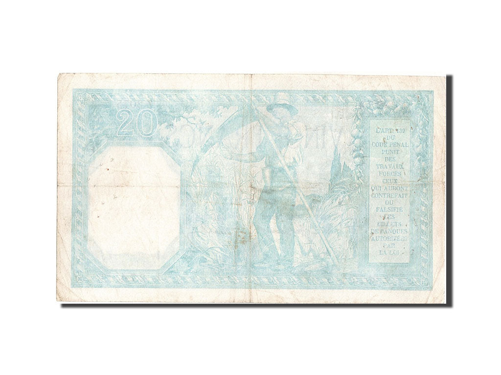 Biljet, Frankrijk, 20 Francs, 20 F 1916-1919 ''Bayard'', 1917, 1917-05-07, TTB