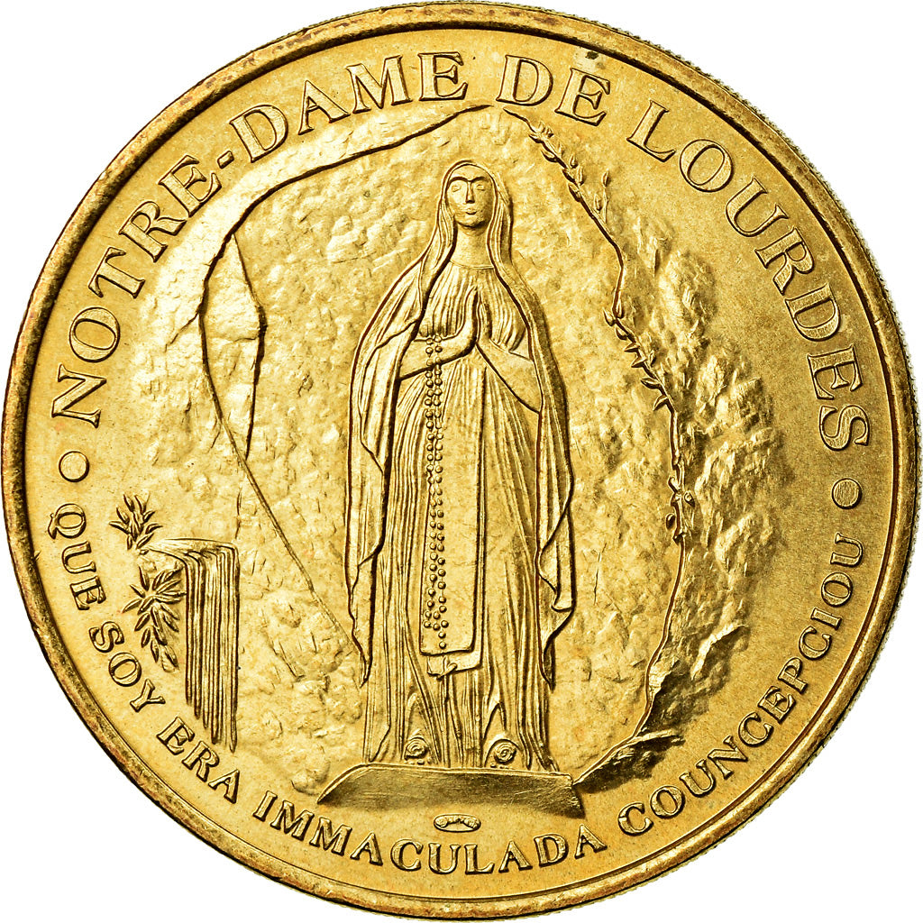 France, Token, Touristic token, Notre Dame de Lourdes, Jubilaeum, Arts &
