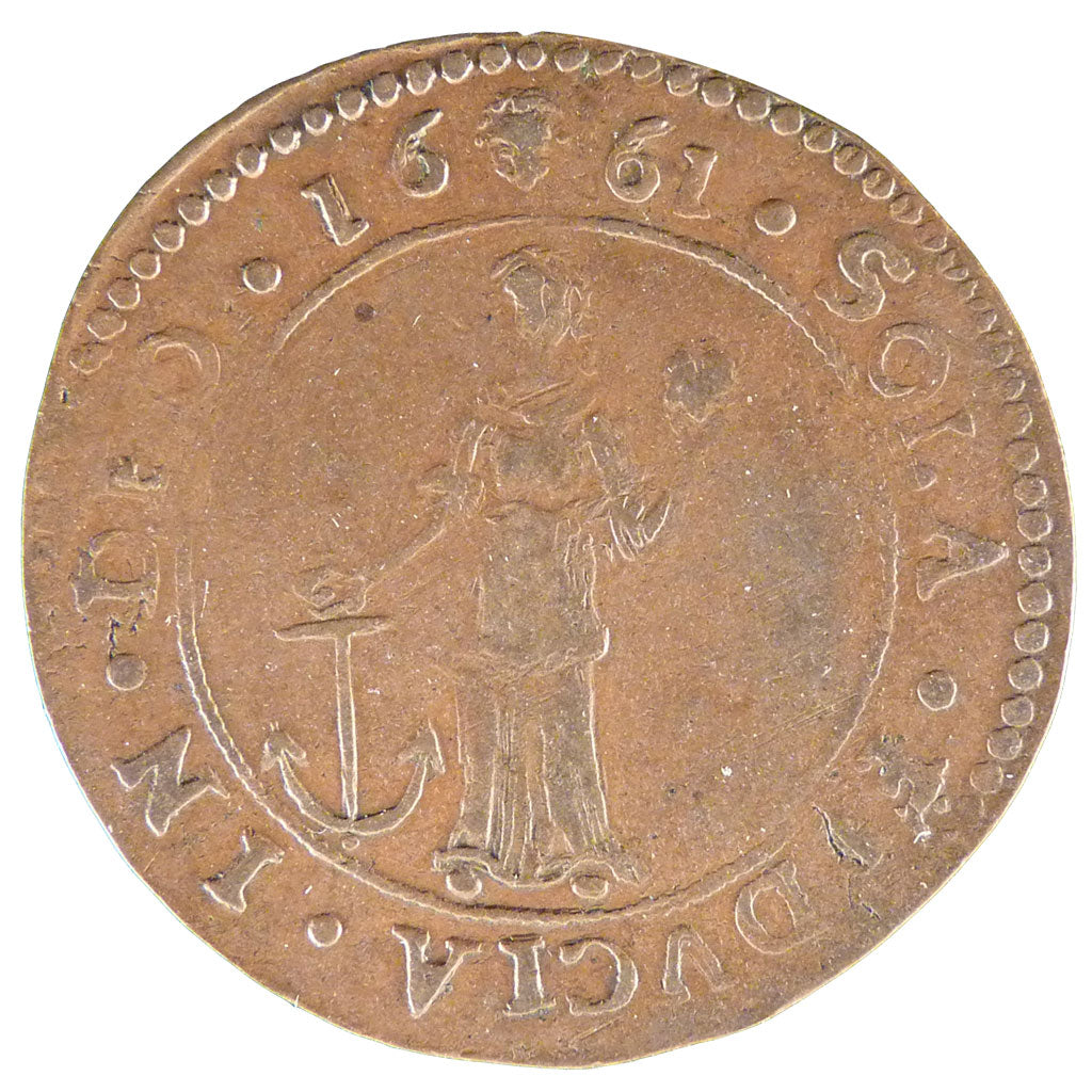 Francia, Jeton, 1661, Brussels, BB, Rame