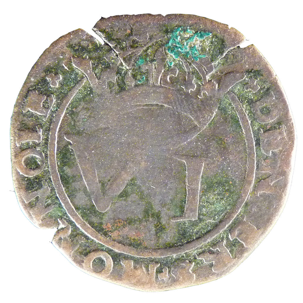 Francia, 6 Denarius, MB, Bronzo, Boudeau:2045
