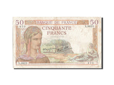 Banknot, Francja, 50 Francs, Cérès, 1939, 1939-03-09, VF(20-25)