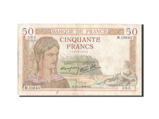 France, 50 Francs, 100 F 1908-1939 ''Luc Olivier Merson'', 1939, KM #85b,...