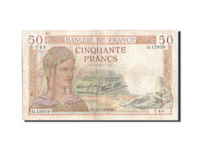 Billet, France, 50 Francs, 50 F 1934-1940 ''Cérès'', 1940, 1940-03-14, B+