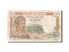 France, 50 Francs, 50 F 1934-1940 ''Cérès'', 1935, KM #81, 1935-05-16, VG(8-10),