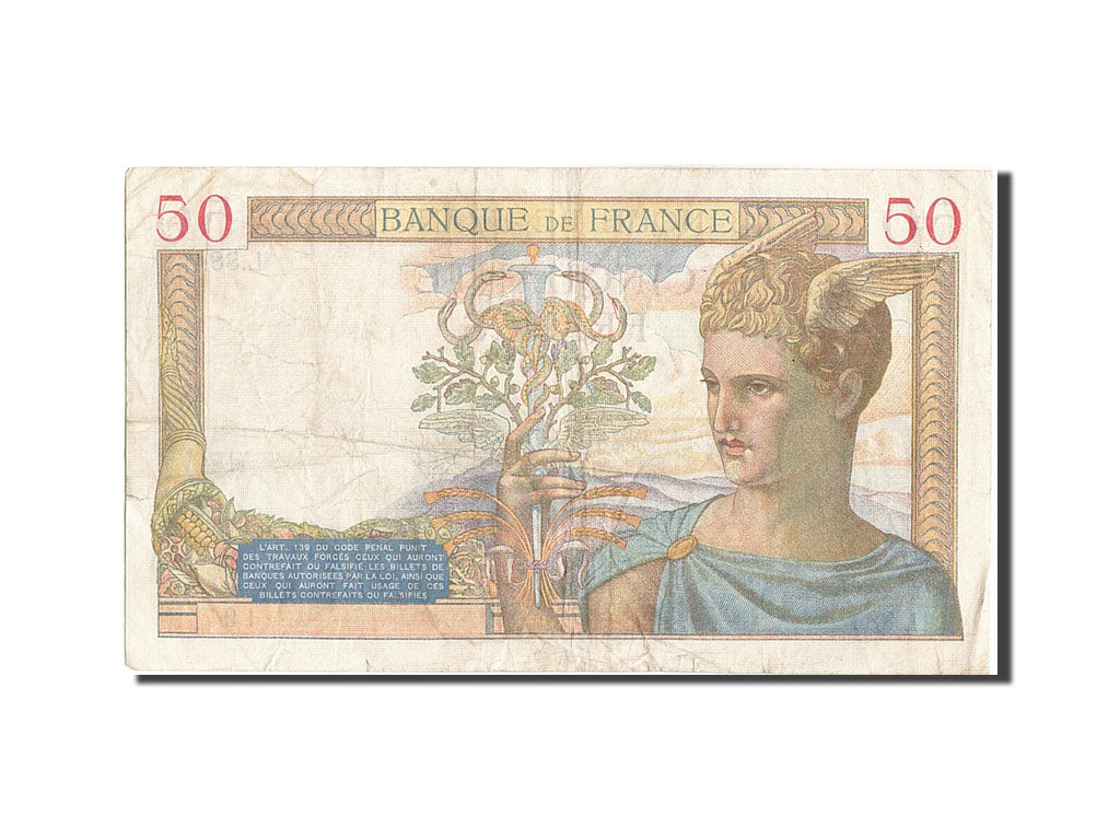Biljet, Frankrijk, 50 Francs, 50 F 1934-1940 ''Cérès'', 1935, 1935-02-28, TB