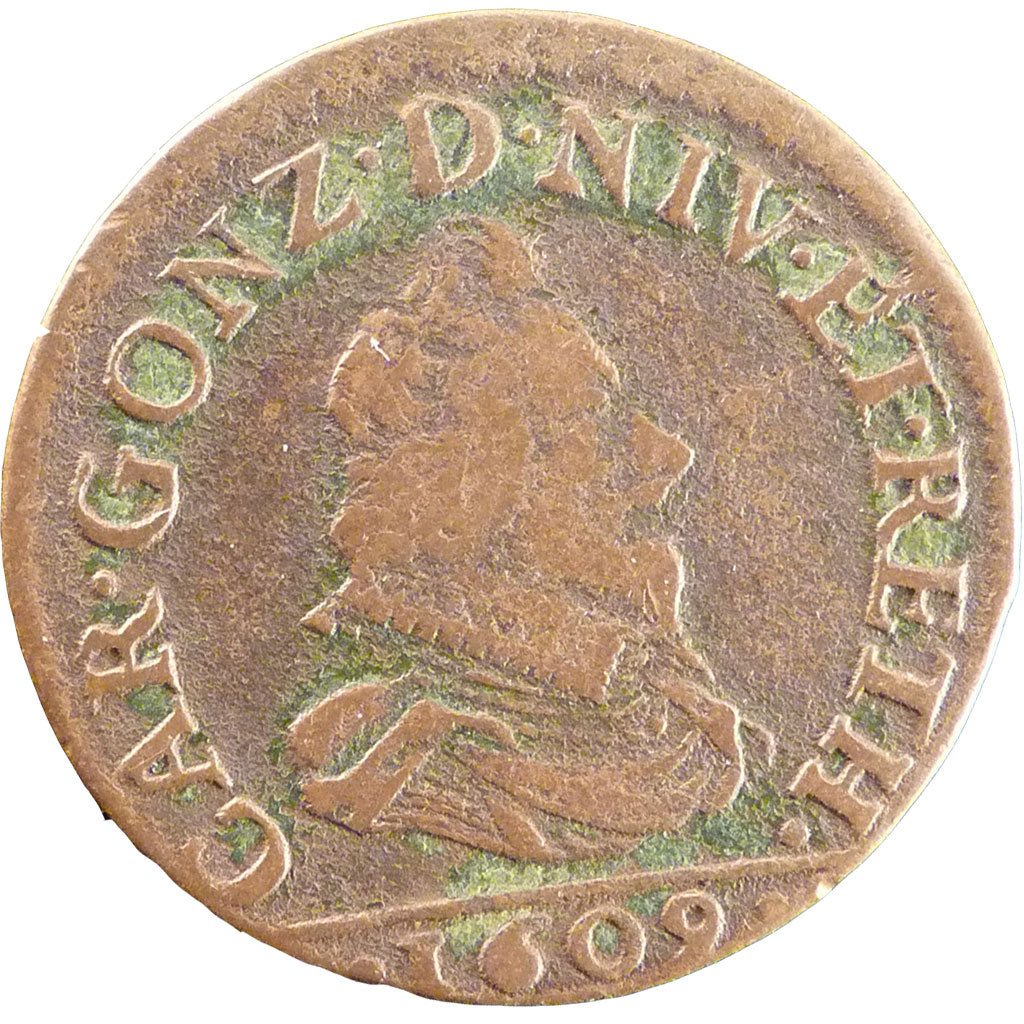 Francia, Double Liard, 1609, BB, Rame, Boudeau:1806