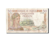Biljet, Frankrijk, 50 Francs, 50 F 1934-1940 ''Cérès'', 1937, 1937-01-28, B+