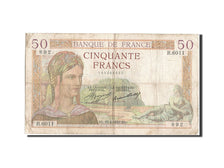 France, 50 Francs, 50 F 1934-1940 ''Cérès'', 1937, KM #81, 1937-04-15, F(12-15),