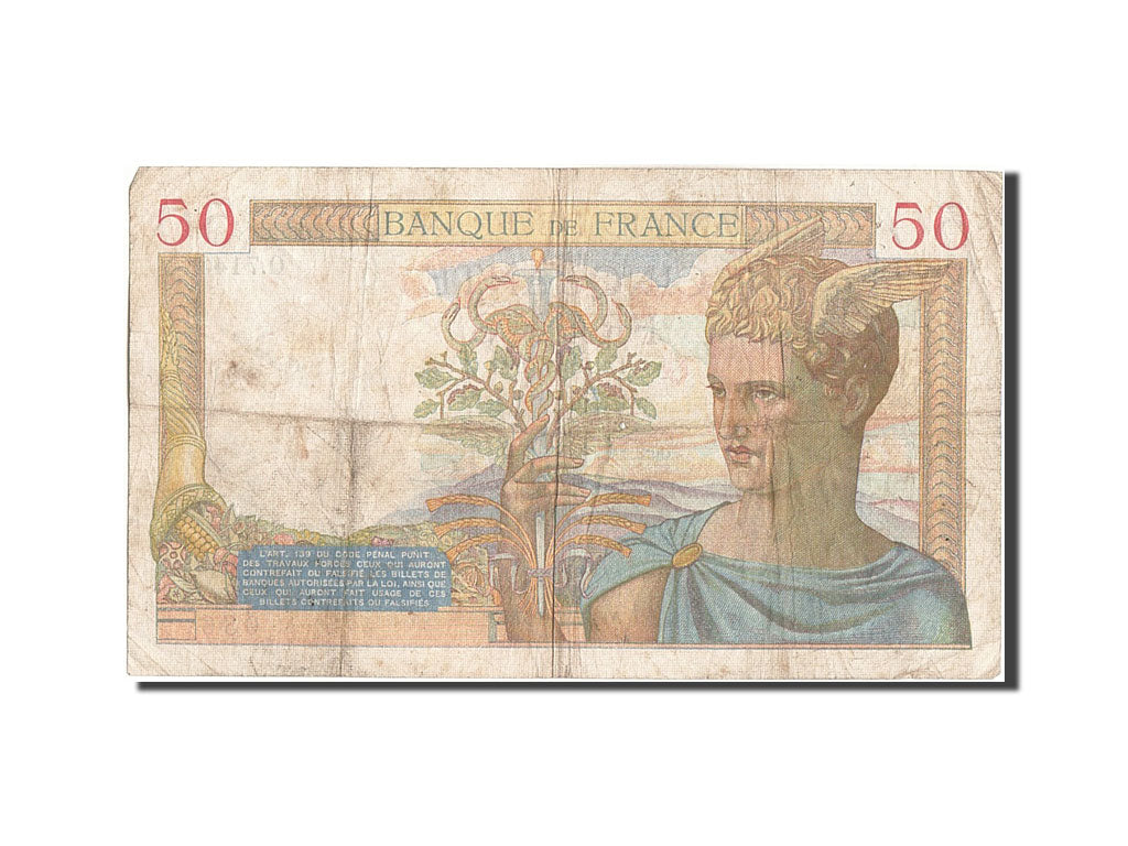 Billete, Francia, 50 Francs, 50 F 1934-1940 ''Cérès'', 1937, 1937-12-02, RC+