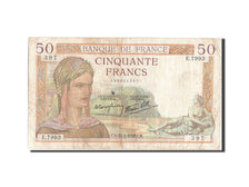 Billet, France, 50 Francs, 50 F 1934-1940 ''Cérès'', 1938, 1938-03-31, TB