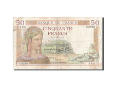 Biljet, Frankrijk, 50 Francs, 50 F 1934-1940 ''Cérès'', 1938, 1938-05-27, TB