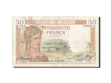 Billet, France, 50 Francs, 50 F 1934-1940 ''Cérès'', 1939, 1939-02-02, TB