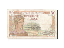 Banknote, France, 50 Francs, 50 F 1934-1940 ''Cérès'', 1939, 1939-02-02
