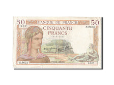 Francia, 50 Francs, 50 F 1934-1940 ''Cérès'', 1939, KM:85b, 1939-02-02, MB,...