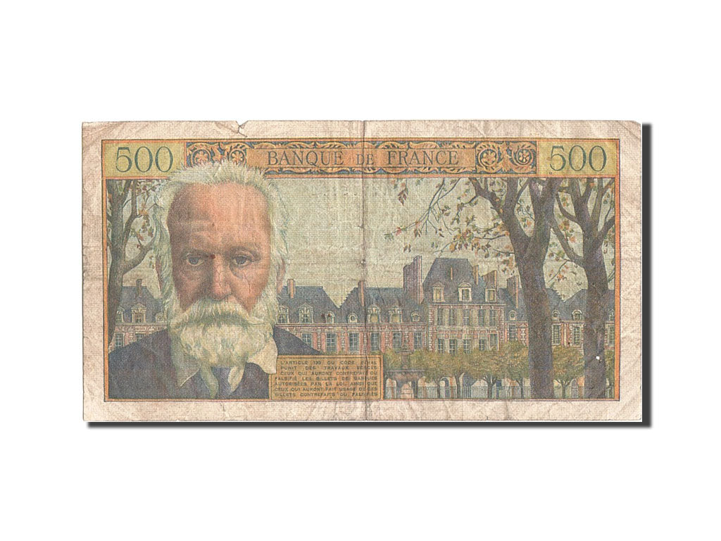 France, 500 Francs, 500 F 1954-1958 ''Victor Hugo'', 1954, KM #133a,...