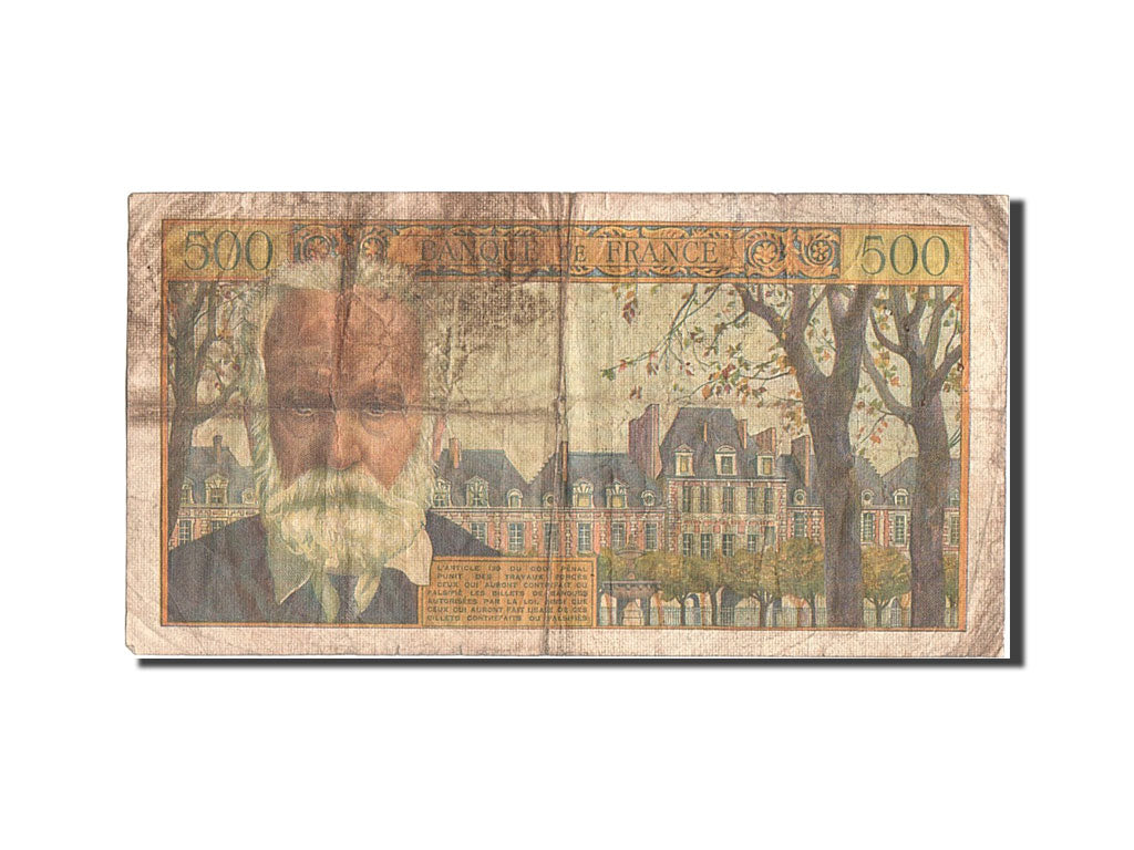 France, 500 Francs, 500 F 1954-1958 ''Victor Hugo'', 1957, KM #133b,...
