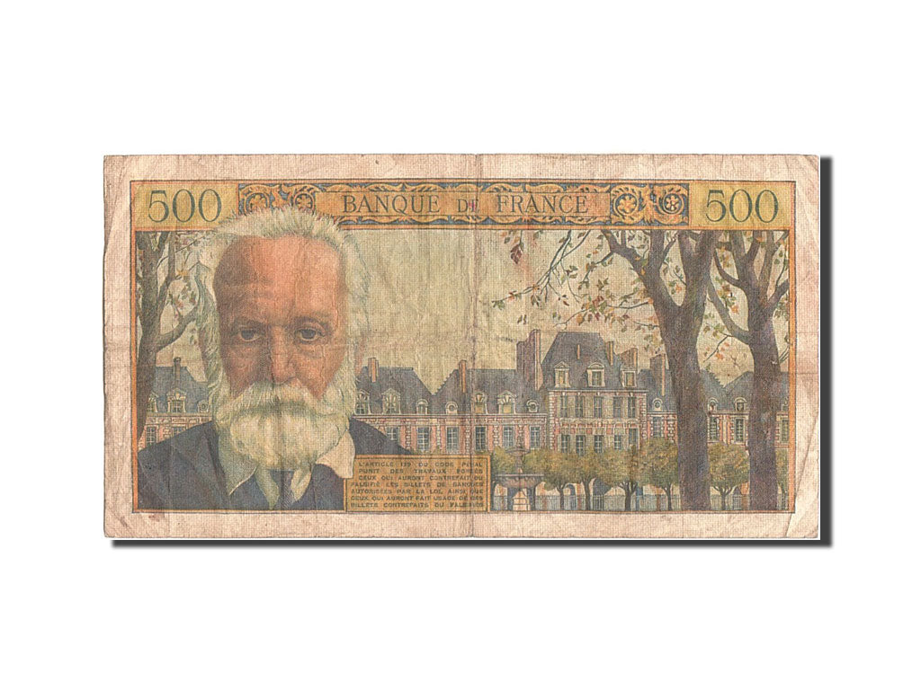 France, 500 Francs, 500 F 1954-1958 ''Victor Hugo'', 1954, KM #133a,...