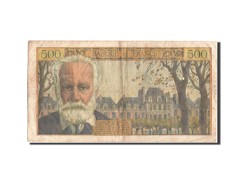 France, 500 Francs, 500 F 1954-1958 ''Victor Hugo'', 1954, KM #133a,...