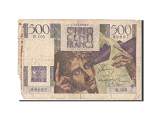 Geldschein, Frankreich, 500 Francs, 500 F 1945-1953 ''Chateaubriand'', 1948