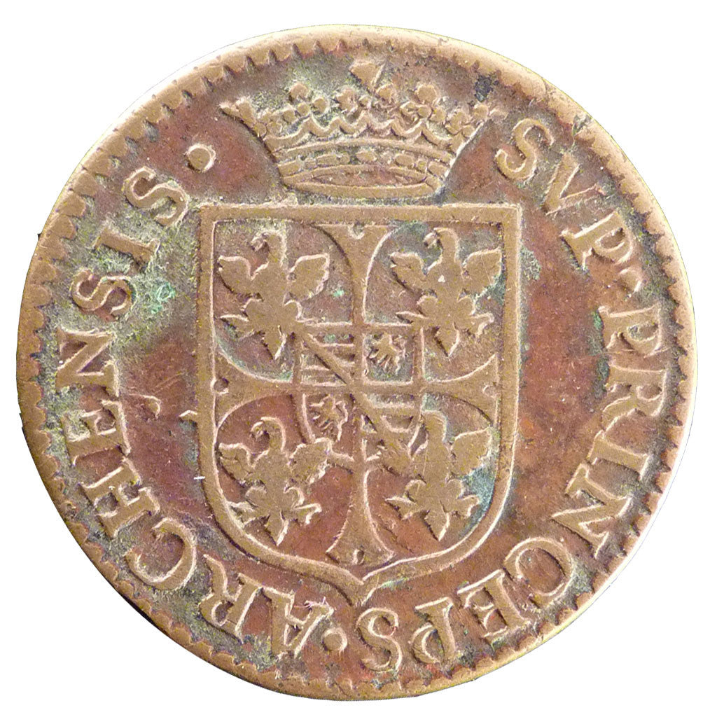 STATI FRANCESI, NEVERS & RETHEL, 2 Liard, 1609, MB+, Rame, Boudeau:1806