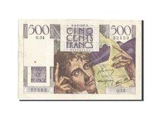 France, 500 Francs, 500 F 1945-1953 ''Chateaubriand'', 1945, KM #129a,...