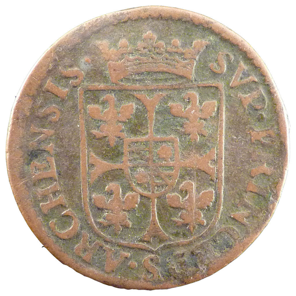 Coin, FRENCH STATES, NEVERS & RETHEL, 2 Liard, 1610, VF(20-25), Copper