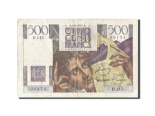 France, 500 Francs, 500 F 1945-1953 ''Chateaubriand'', 1952, KM #129c,...