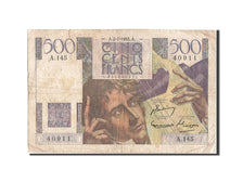 France, 500 Francs, 500 F 1945-1953 ''Chateaubriand'', 1953, KM #129c,...