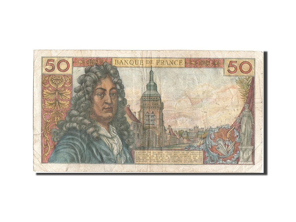 France, 50 Francs, 50 F 1962-1976 ''Racine'', 1971, KM #148d, 1971-11-05,...