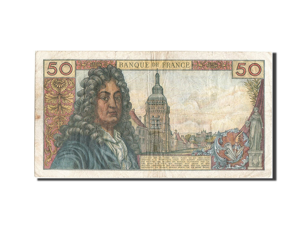 France, 50 Francs, 50 F 1962-1976 ''Racine'', 1971, KM #148d, 1971-06-03,...